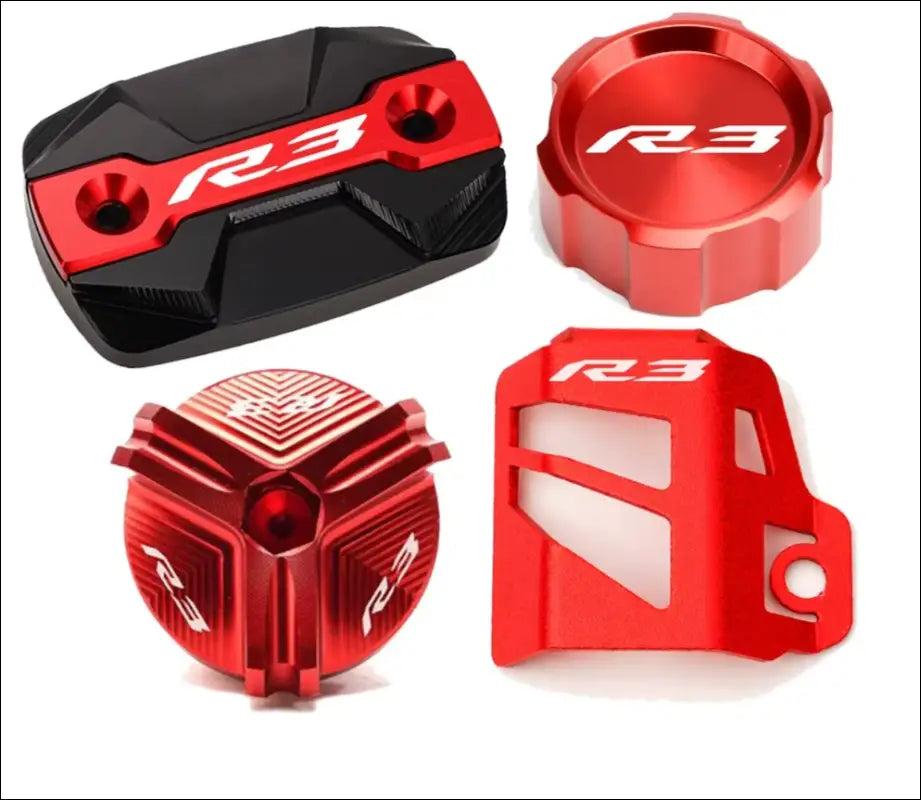 Yamaha YZF-R3 Bremsflüssigkeitsbehälter Abdeckung CNC Aluminium - A-Red