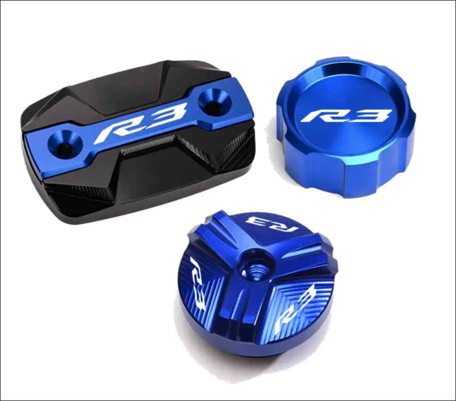 Yamaha YZF-R3 Bremsflüssigkeitsbehälter Abdeckung CNC Aluminium - B-Blue