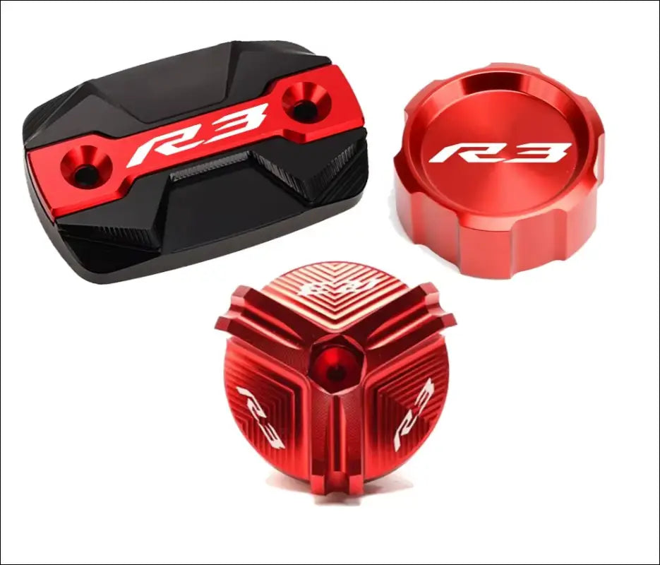 Yamaha YZF-R3 Bremsflüssigkeitsbehälter Abdeckung CNC Aluminium - B-Red