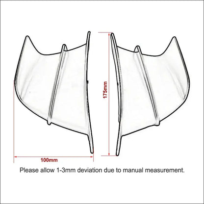 Aerodynamische Winglets für Yamaha YZF-R1