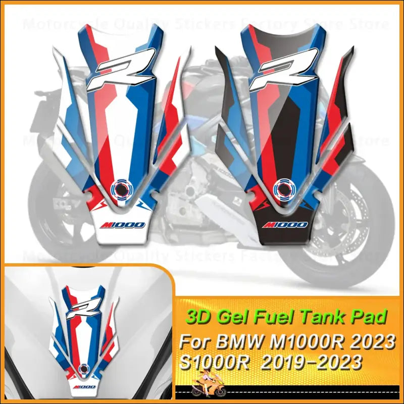 BMW M1000R S1000R Tankpad Schutzaufkleber Gel