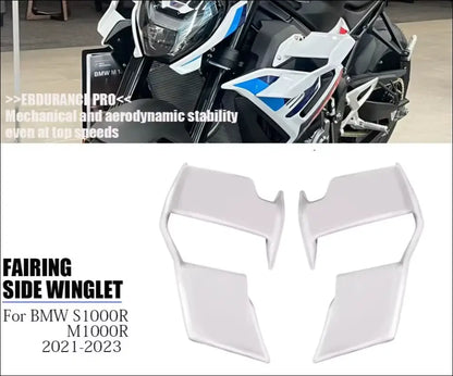 BMW S1000R M1000R Aerodynamische Seitenflügel (2021-2023) - Matte carbon paint