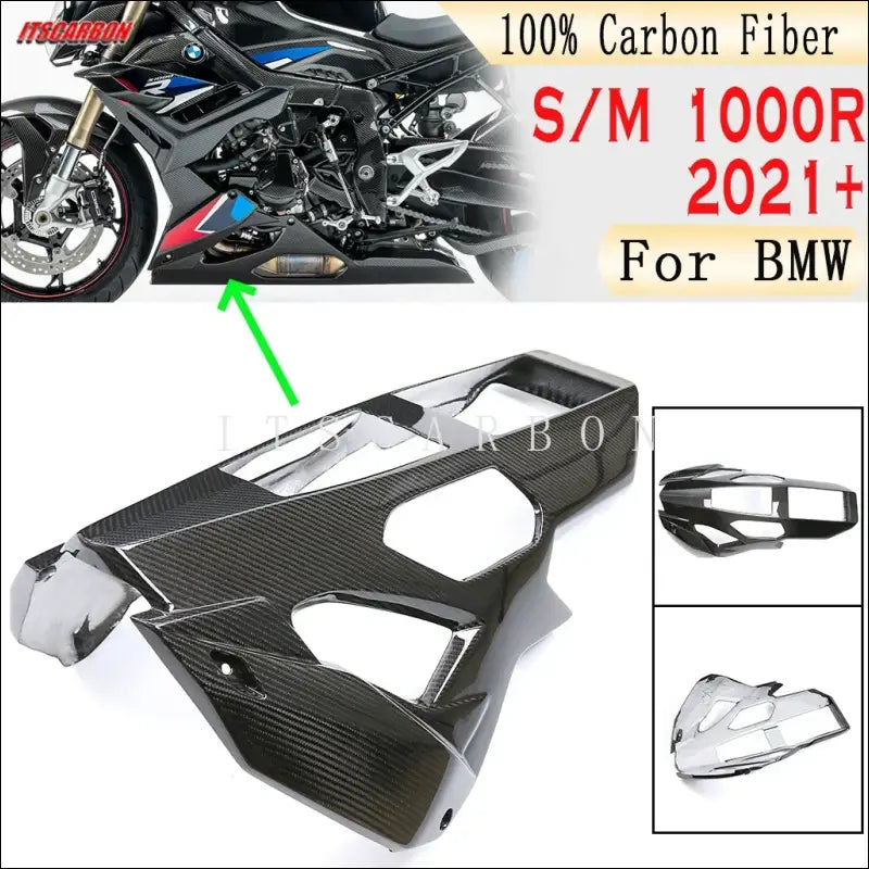 BMW S1000R M1000R Carbon Motorschutz Verkleidung - Twill Weave Glossy
