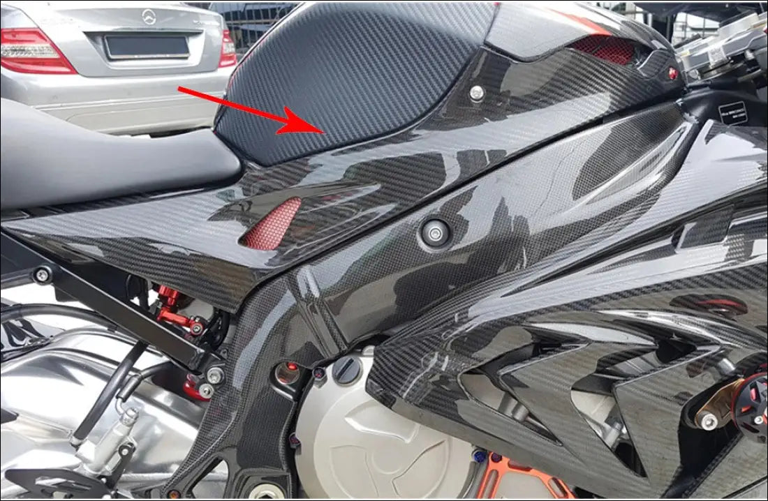 BMW S1000RR 2015-2018 Carbon Tankseitenverkleidung - ABS Carbon / CHINA