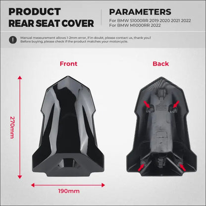 BMW S1000RR / M1000RR 2019-2022 Soziussitzabdeckung