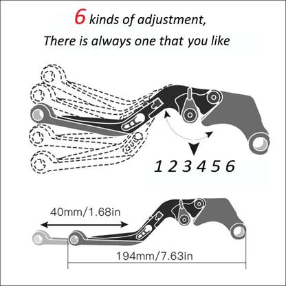CNC-Brems- und Kupplungshebel mit Lenkergriffen für Yamaha YZF-R1 (1998-2003)