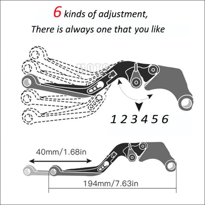 CNC-Brems- und Kupplungshebel mit Lenkergriffen für Yamaha YZF-R1 (1998-2003)