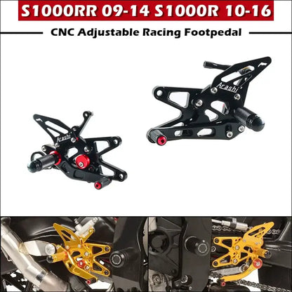 CNC Verstellbare Fußrastenanlage für BMW S1000RR (2009–2014) / S1000R (2010–2016)