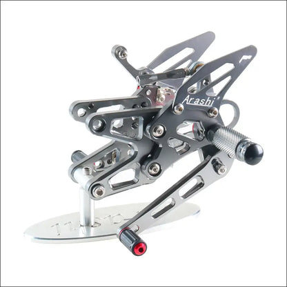 CNC Verstellbare Fußrastenanlage für BMW S1000RR (2009–2014) / S1000R (2010–2016) - Front-Titanium