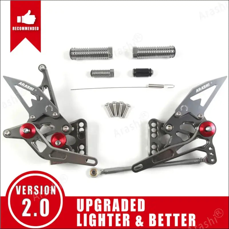 CNC-verstellbare Fußrastenanlage für Suzuki GSX-R1000 K5 K6 (2005-2006) - Gray / United States