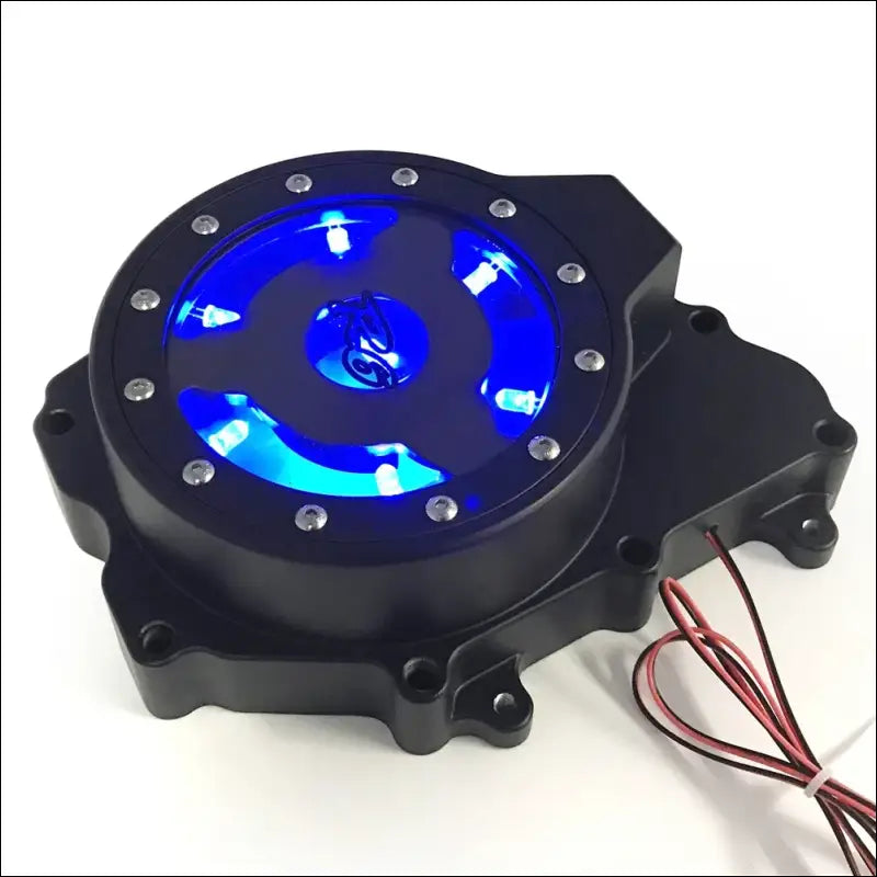 Durchsichtige Lichtmaschinenabdeckung für Yamaha YZF-R6 (2006–2009) - MT056A-BK-BLUE LED