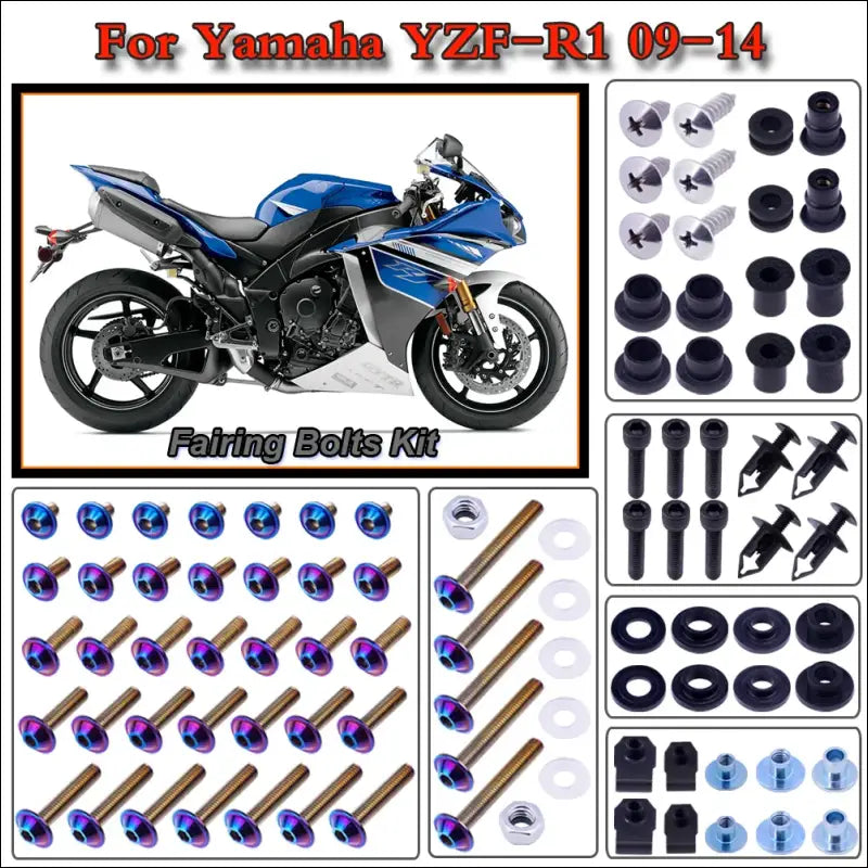 Edelstahl Schrauben- und Befestigungsset für Yamaha YZF-R1 (2009-2014)