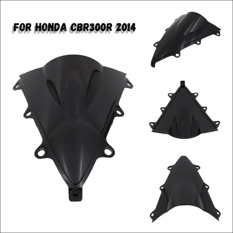 Hochwertige Windschutzscheibe für Honda CBR 300 R NC51 (2014-2018) - Black