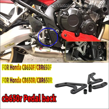 Honda CB650F / CBR 650R 2014-2023 Fußrasten Verstell Kit - black