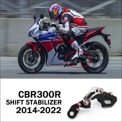 Honda CBR 300 R NC51 2014-2018 Schaltungs Stabilisierer / Ritzelabdeckung - black