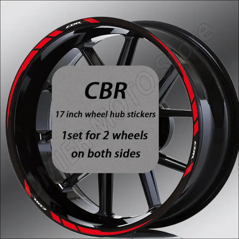 Honda CBR Felgenaufkleber Sportliches Design - WLP111BWLP33A