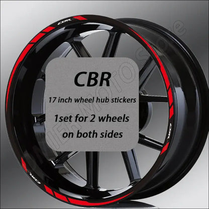 Honda CBR Felgenaufkleber Sportliches Design - WLP111BWLP33A