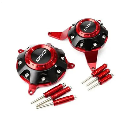 Kawasaki Z900 Motorschutz Set Hochwertige CNC Gefräste Optimaler Schutz - Red-900