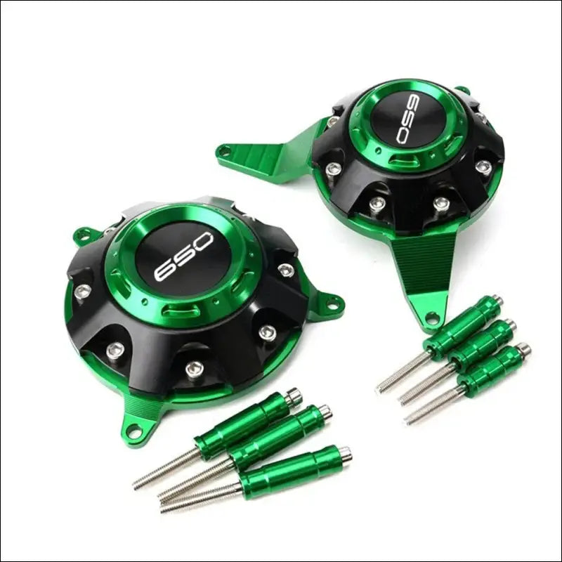 Kawasaki Z900 Motorschutz Set Hochwertige CNC Gefräste Optimaler Schutz - Green-650
