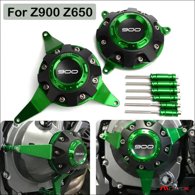 Kawasaki Z900 Motorschutz Set Hochwertige CNC Gefräste Optimaler Schutz