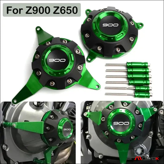 Kawasaki Z900 Motorschutz Set Hochwertige CNC Gefräste Optimaler Schutz