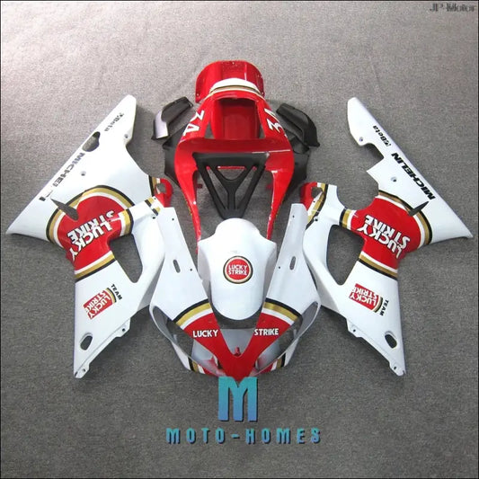 Komplettes Verkleidungskit für Yamaha YZF-R1 (2000-2001) | Weiß-Rot - Same as Pictures / Standard
