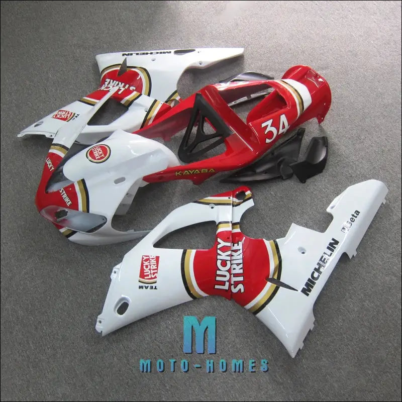 Komplettes Verkleidungskit für Yamaha YZF-R1 (2000-2001) | Weiß-Rot - Same as Pictures / Standard