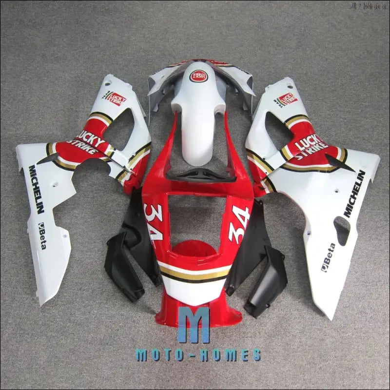Komplettes Verkleidungskit für Yamaha YZF-R1 (2000-2001) | Weiß-Rot - Same as Pictures / Standard