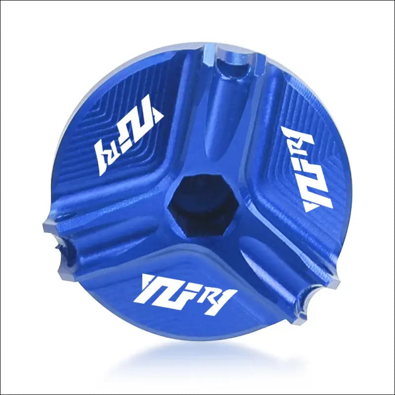 Öleinfülldeckel für Yamaha YZF-R1 (1998-2015) | CNC-Aluminium Ölverschluss Kappe - blue YZFR1