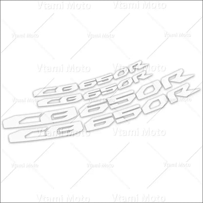 Reflektierende Motorrad Felgenaufkleber Reifenklebeband für CB650R - Silver