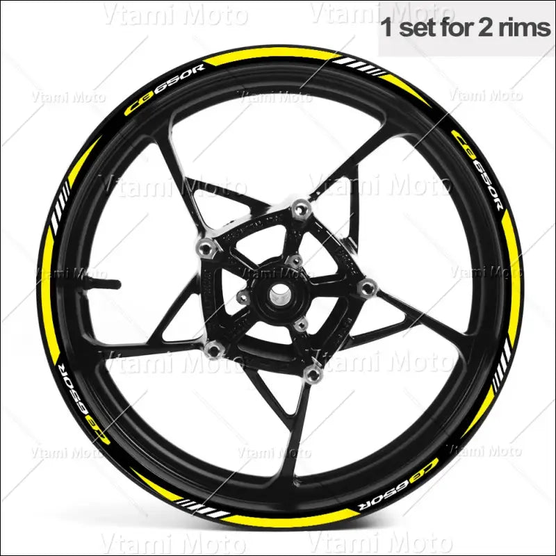 Reflektierende Motorrad Felgenaufkleber Reifenklebeband für CB650R - D 17 Inch
