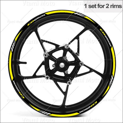 Reflektierende Motorrad Felgenaufkleber Reifenklebeband für CB650R - D 17 Inch