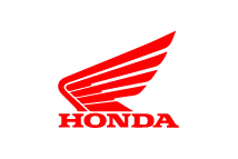 Rotes Honda-Flügel-Logo.