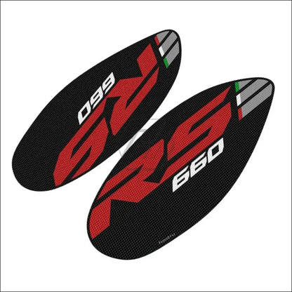 Seiten Tank Pad Schutzaufkleber für Aprilia Tuono RS 660 (2020-2022) | Knie Grip Matte für Motorrad - black