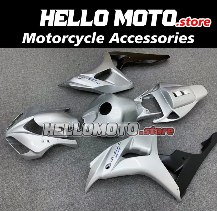 Verkleidungs- und Spoiler-Kit aus ABS für Honda Fireblade CBR1000RR Silber/Schwarz