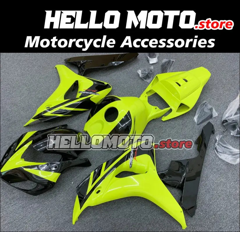 Verkleidungs- und Spoiler-Kit aus ABS für Honda Fireblade CBR1000RR Neon Gelb/Schwarz