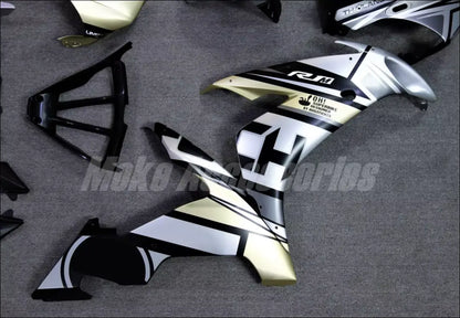 Verkleidungskit für Yamaha YZF-R1 (2004-2006) | ABS Set in Grau Schwarz & Champagnergold - Standard