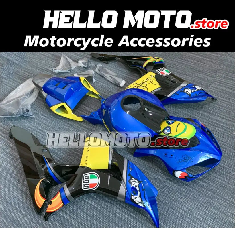 VerkleidungsKit aus ABS für Honda Fireblade CBR1000RR Blau/Gelb mit Muster