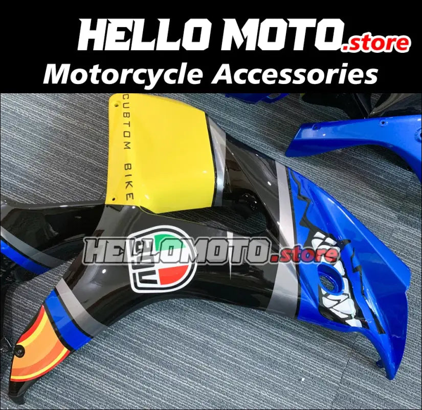 VerkleidungsKit aus ABS für Honda Fireblade CBR1000RR Blau/Gelb mit Muster