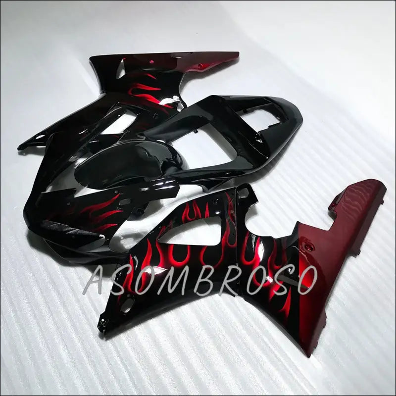 Verkleidungskit für Yamaha YZF-R1 (2000-2001) mit roten Flammen & Verschiedene Farben