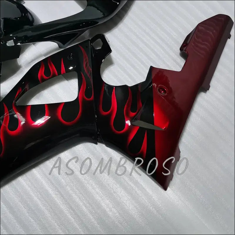 Verkleidungskit für Yamaha YZF-R1 (2000-2001) mit roten Flammen & Verschiedene Farben