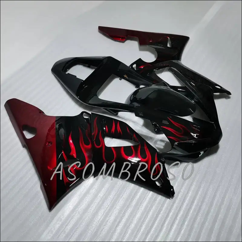 Verkleidungskit für Yamaha YZF-R1 (2000-2001) mit roten Flammen & Verschiedene Farben
