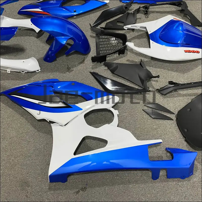 Verkleidungsset für Suzuki GSX-R1000 K5 K6 (2005-2006) | ABS-Kunststoff Blau-Weiß - 10