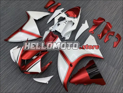 Verkleidungsset für Yamaha YZF-R1 (2009-2011) Weiß Rot