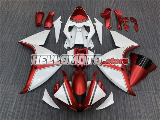 Verkleidungsset für Yamaha YZF-R1 (2009-2011) Weiß Rot