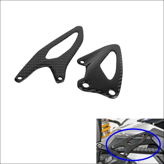 Yamaha YZF-R1 2015-2018 Carbonfaser Fußrasten Fersenschutz Platten - Gloss