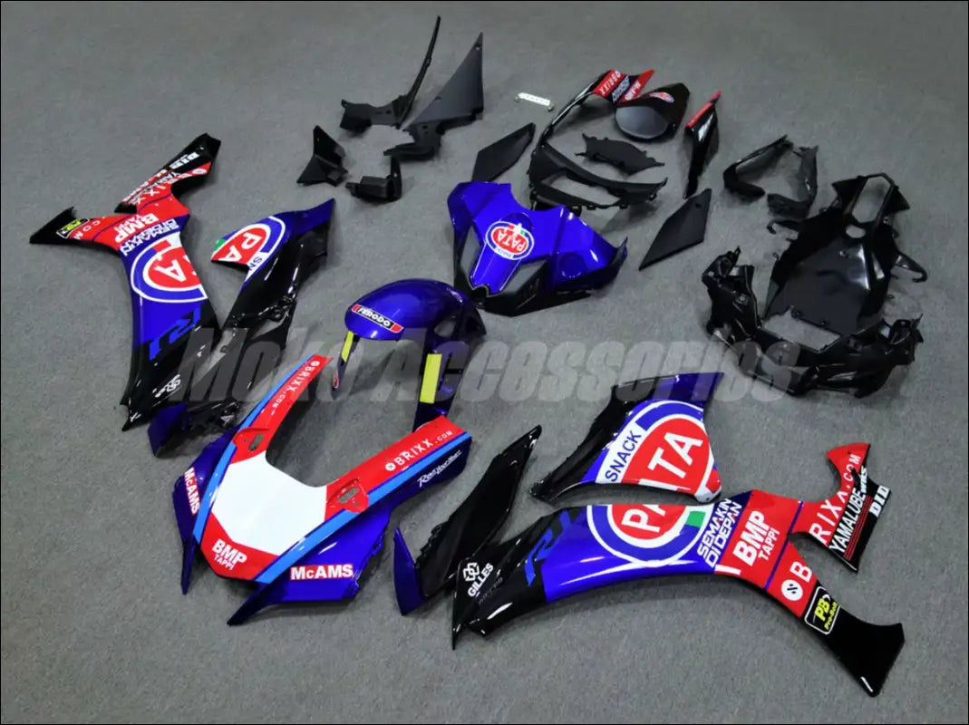 Yamaha YZF-R1M Verkleidung Blau Rot PATA - Standard