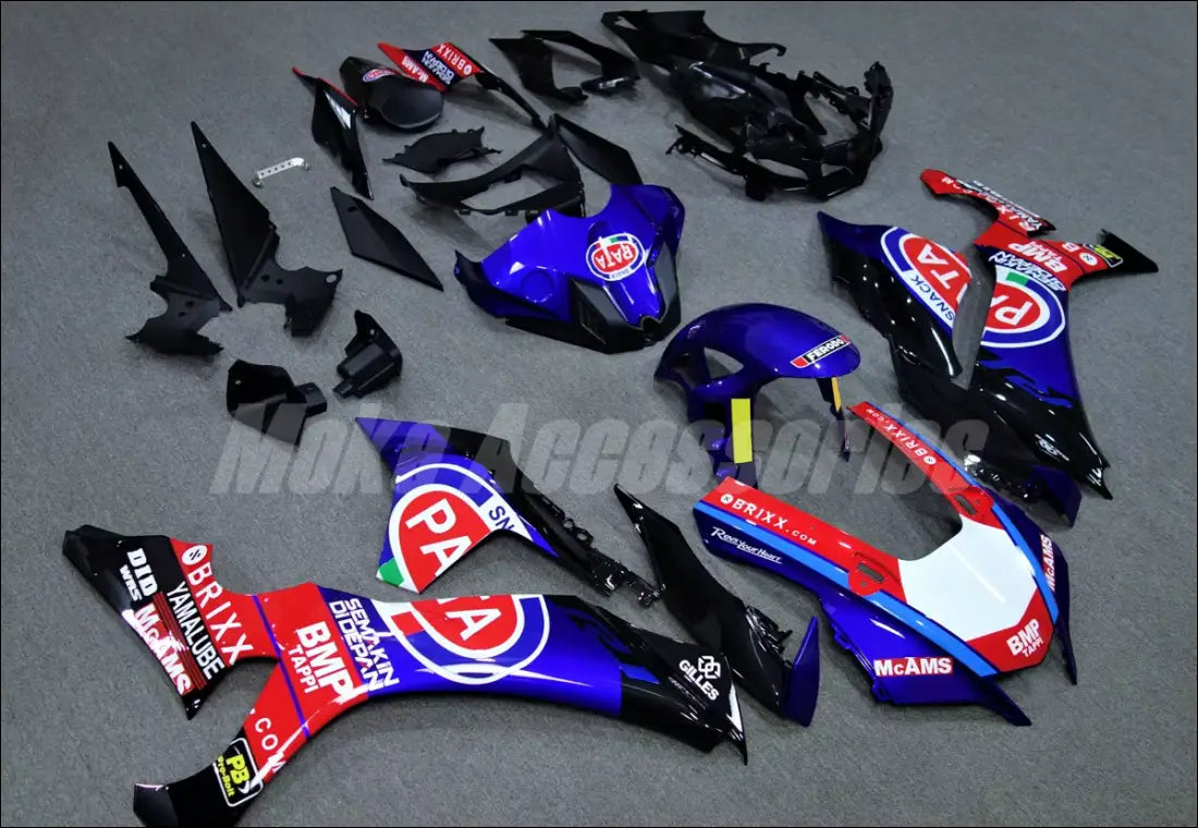 Yamaha YZF-R1M Verkleidung Blau Rot PATA - Standard